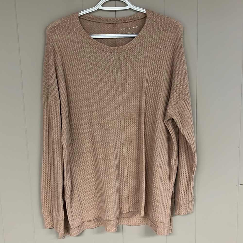 American Eagle oversized waffle knit